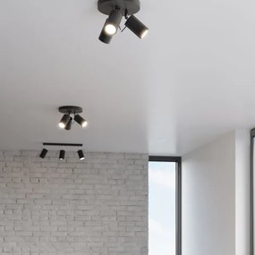 Sollux SL.1016 - Faretto RING 3xGU10/10W/230V nero