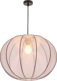 Lampadario bianco con paralume in tessuto ø 52 cm Mellow – Candellux Lighting