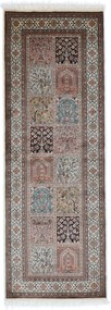 Cashmere Silk Tappeto orientale 80 x 210 (Indian) Annodato A Mano