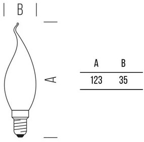 Fiamma Stick 806lm 6,5W E14 WW FR