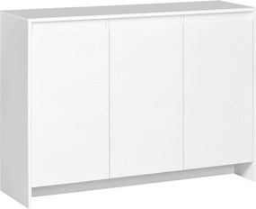 Credenza 12 Ripiani Interni 120x35x85 cm in Truciolato Bianco...