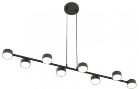 Lampadario a sospensione MEGARA 8 Nero 8xGX53 Colore del corpo Nero