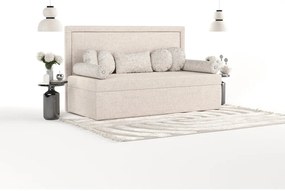 Letto singolo imbottito beige 90x200 cm Scala - Maison de Rêve
