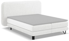 Letto boxspring bianco 140x200 cm Ilima - Makamii
