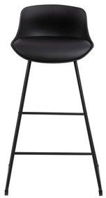 Sgabello da bar nero (altezza della seduta 76 cm) Tina – Actona