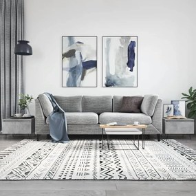 Tavolini Salotto 2pz Grigio Cemento 50x46x35 Legno Multistrato /