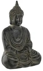 Statua Decorativa Home ESPRIT Grigio Buddha Orientale 35 x 24 x 52 cm