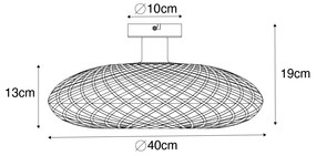 Plafoniera orientale in bambù 40 cm - Ostrava
