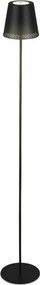 Briloner 1438015 - Lampada da terra LED dimmerabile KIKI 4,3W/5V IP44 2600 mAh nera