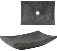 Lavandino 50x35x12 cm in Marmo Nero 142764