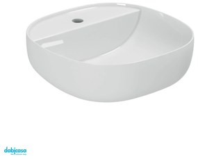 Azzurra Ceramica "Elegance Zip" Lavabo D'Appoggio Da 45 Cm Con Foro