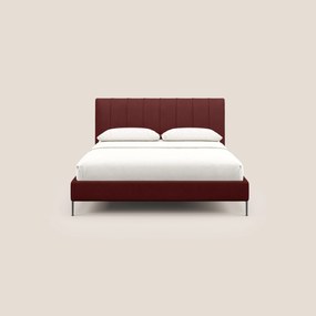 Calliope letto imbottito piedini alti completamente sfoderabile in tessuto smacchiabile T17