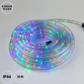 Tubo LED Natalizio 10m IP44 MULTICOLOR Colore Multicolor