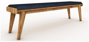 Panchina in rovere con seduta blu Retro - The Beds