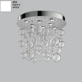 8-light ceiling lamp base painted white - 252.380 - Bolero - Metal Lux Bianco