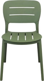 HAZEL - set 6 sedie in polipropilene impilabili