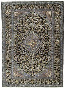 Kashan Tappeto persiano 300 x 410 Blu (Iran) Annodato A Mano
