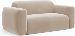 Divano beige con rivestimento in velluto 180 cm Strino – Cosmopolitan Design