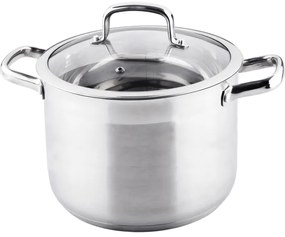 Lamart - Pentola con coperchio 24 cm in acciaio inox