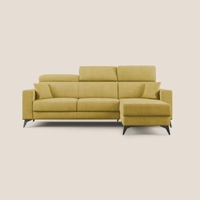 Pegaso divano letto angolare con poggiatesta reclinabili e rivestimento impermeabile T02