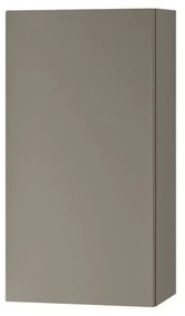 Pensile bagno Brera laccato opaco grigio londra, 1 anta apertura da sinistra P 17 x L 30 x H 60 cm