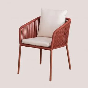 Pack 2 sedie da giardino Arhiza Classic Style Tetto rosso - Sklum