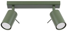 Sollux SL.1501 - Faretto RING 2xGU10/10W/230V verde