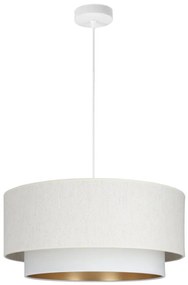 Lampadario a sospensione con cavo NATIA 1xE27/60W/230V bianco