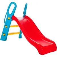 Scivolo per Bambini 64x141x92 cm in Plastica Rosso