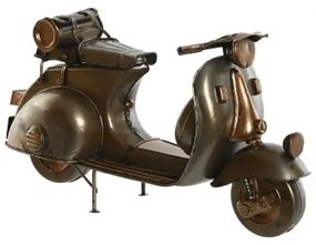 Statua Decorativa Home ESPRIT Champagne Argentato Vespa Vintage 28 x 11 x 17 cm