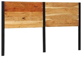 Testiera 180 Cm İn Legno Massello Di Acacia E Ferro /
