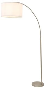 Lampada da terra ZENITH 1xE27/15W/230V cromo opaco/bianco