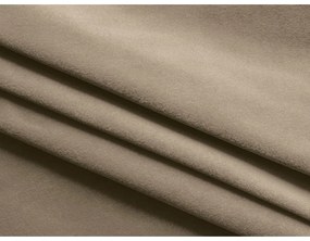 Poggiapiedi beige con rivestimento in velluto Ekahi – Makamii