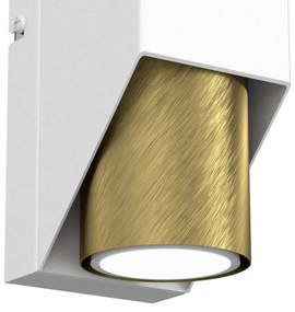 Applique WALL 1xGU10/8W/230V bianco/ottone