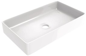 Lavabo D'Appoggio 60x35 Cm Ercos "Musa" Bianco Lucido