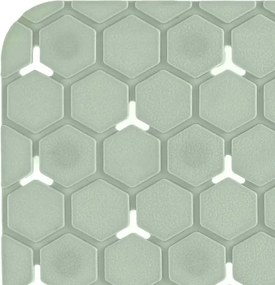 Tappeto bagno antiscivolo verde 75x43 cm Maya