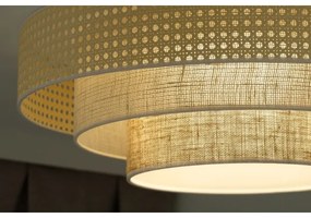 Duolla - Plafoniera LED LUNETA LED/26W/230V diametro 60 cm 4000K rattan/beige