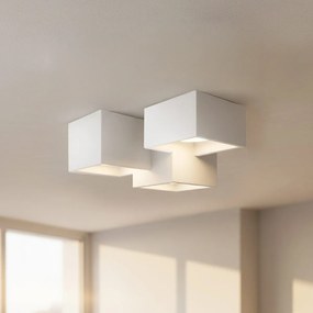 Applique da Soffitto in Gesso Pitturabile 3xGX53