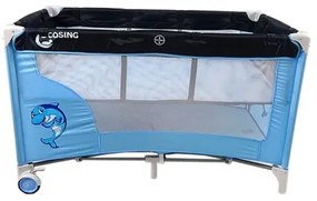 COSING - Lettino da viaggio regolabile ADAM Dolphin Blue