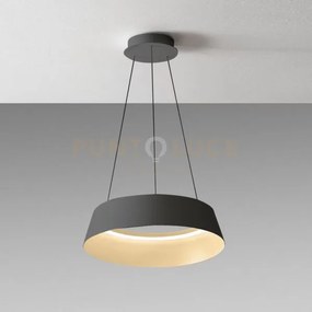 Juliette s -lampadario a sospensione nero e oro 3000k 2200lm 50w di...
