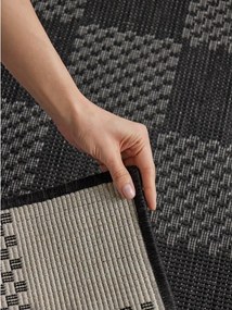 Tappeto da interno/esterno nero/color crema 160x230 cm Haringey Dorothy – Ted Baker