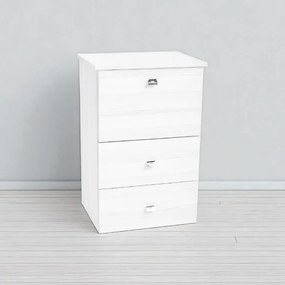 Mobile asse stiro a scomparsa in legno Bianco 55x85h cm con 1 anta e 2 cassetti