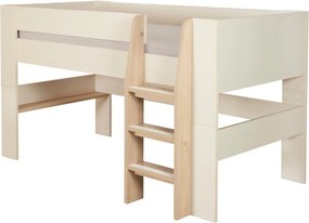 Letto da bambini rialzato beige rete non inclusa 90x200 cm Loft – Roba