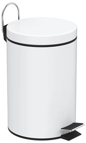 Aqualine - Cestino dei rifiuti SIMPLE LINE 3 l bianco opaco