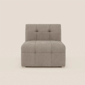 Mosaic modulo poltrona 77 cm in bouclé - capitonné e design in tessuto smacchiabile T21