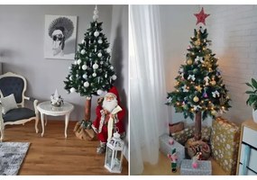 Albero di Natale su tronco di pino da 220 cm