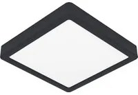 Plafoniera Moderna Fueva 5 In Acciaio Nero Led Integrato 17W 3000K Ip44