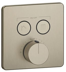 Parti esterne per miscelatore termostatico a due funzioni simultanee Brass Brushed PVD Hi Fi 38718 Gessi