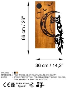 Decorazione da muro 36x66 cm gufo