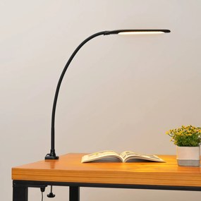 Lampada con morsetto Nilay Lindby, dimmerabile, Nero, Studio / Ufficio, Metallo, Moderno, Lampada con morsetto